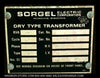 AC16-657-229-009 ~ Sorgel 15kV Control Power Transformer ~ 2400 Primary 240/120 Secondary 15kV Type SH CPT