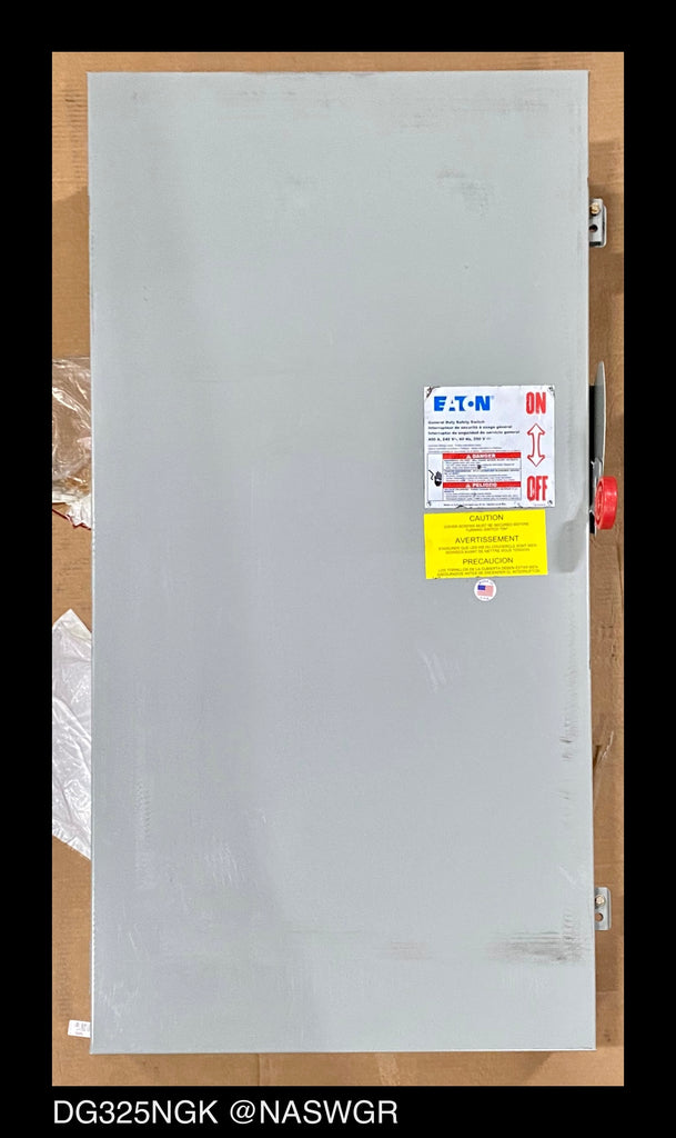 Eaton DG325NGK General Duty Safety Switch - 400A/240V/3P4W/N1 - Unused
