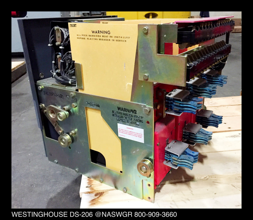 Westinghouse DS-206 Circuit Breaker Electriclly Operated 800 Amp Frame