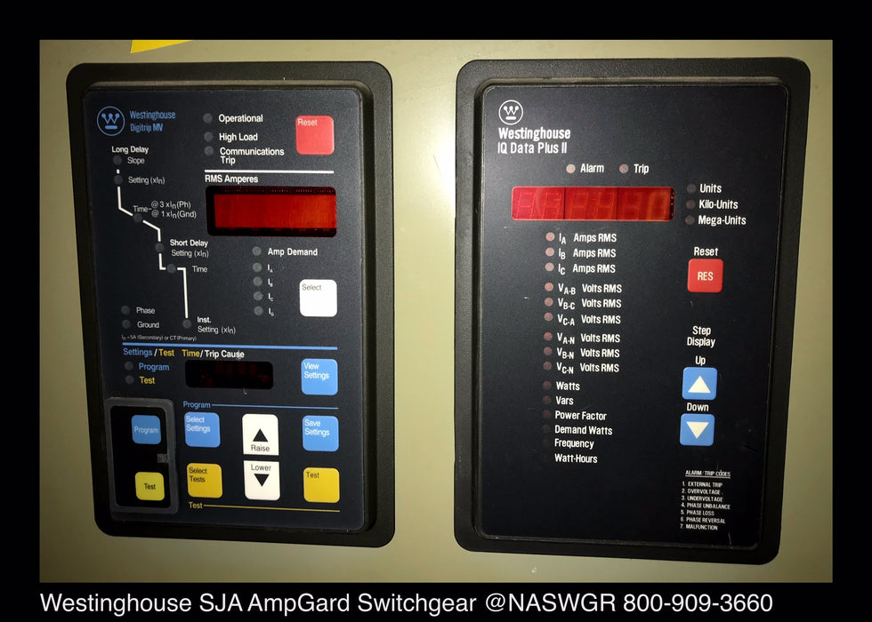 Westinghouse Ampgard 5kV SJA Switchgear , SJA50VW430 , Ampgard SJA
