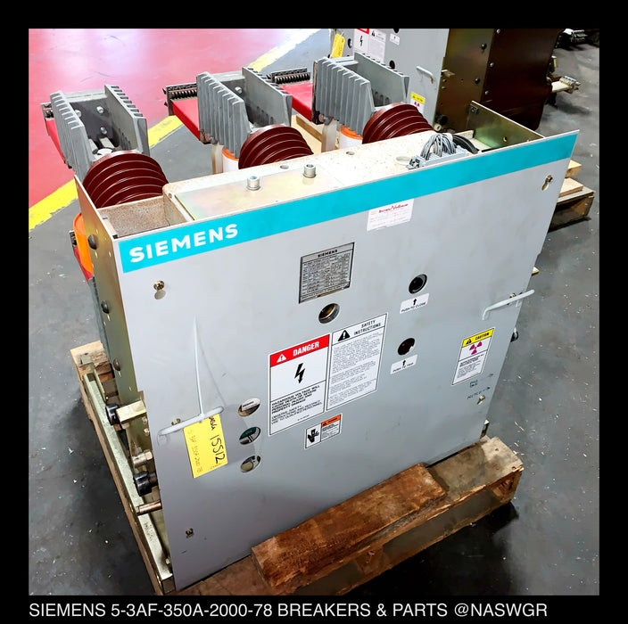Siemens 5-3AF-350A-2000-78 AC High Voltage Circuit Breaker