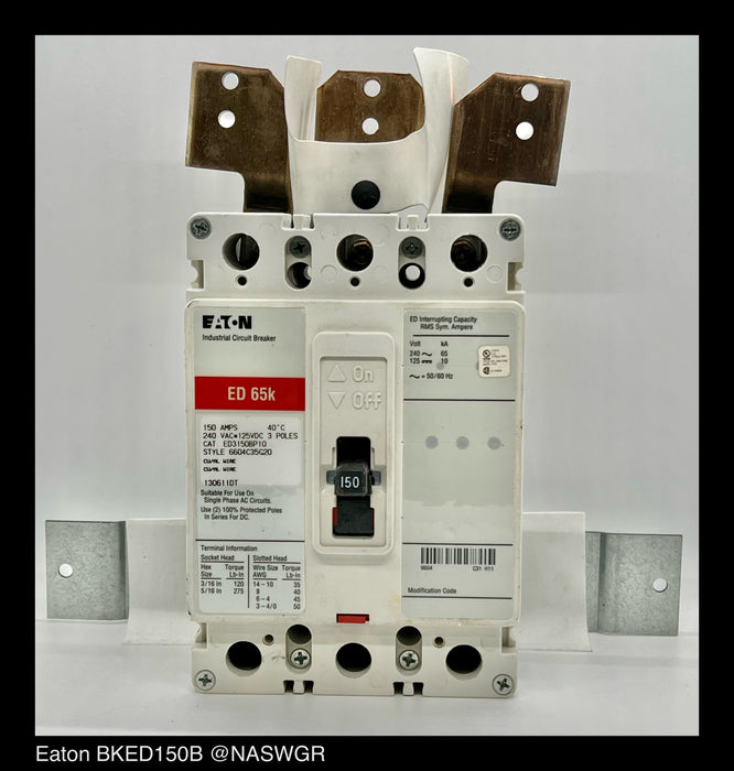 Eaton BKED150B Main or Subfeed Breaker Kit - 150 Amp - Unused Surplus