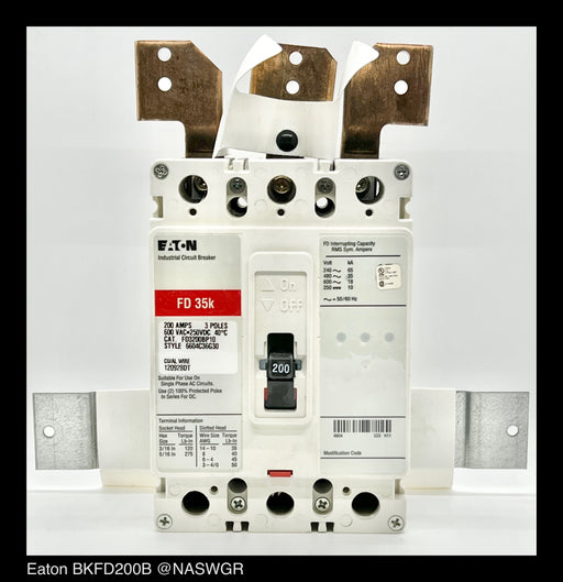 Eaton BKFD200B Main or Subfeed Breaker Kit - 200 Amp - Unused
