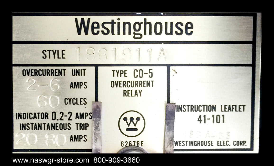 1961911A ~ Westinghouse 1961911A Relay