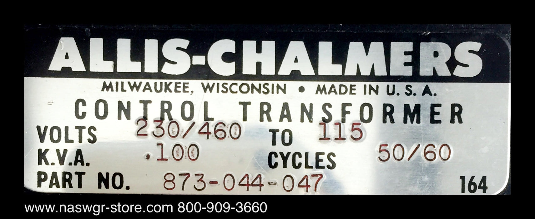873-044-047 ~ Allis Chalmers 873-044-047 Control Transformer