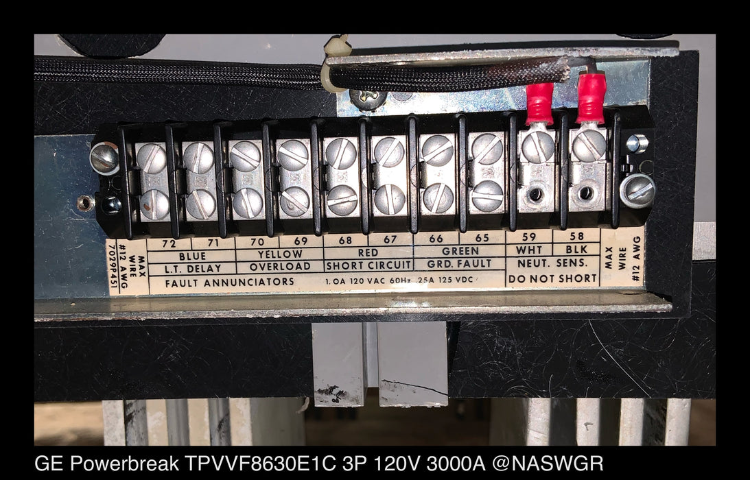 GE TPVVF8630E1C Power Break ~ 3000 Amp