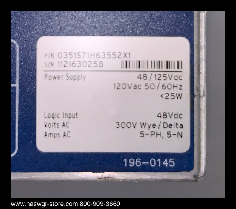 Schweitzer Engineering Laboratories  SEL-351S Relay / Meter / Control / Fault Locator