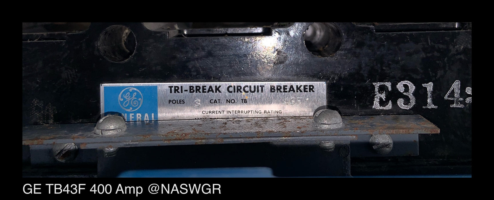 GE TB43F Molded Case Circuit Breaker ~ 400 Amp