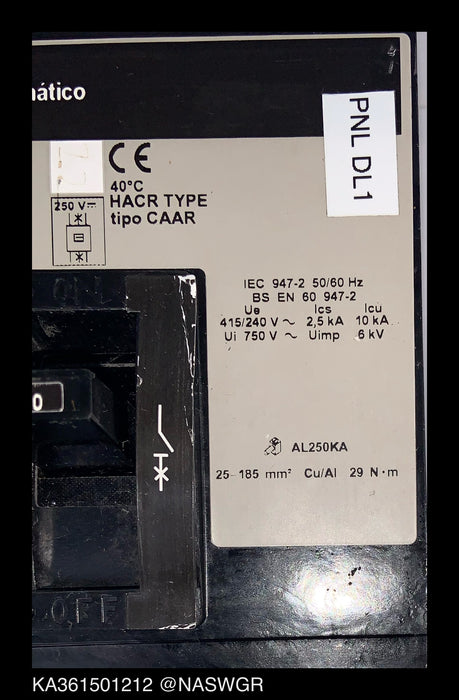 Square D KA361501212 Molded Case Circuit Breaker - 150 Amp