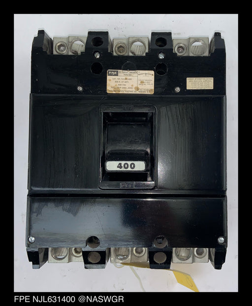 Federal Pacific NJL631400 Molded Case Circuit Breaker - 400 Amp