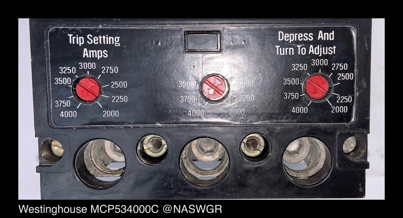 Westinghouse MCP534000C Motor Circuit Protector - 400 Amp