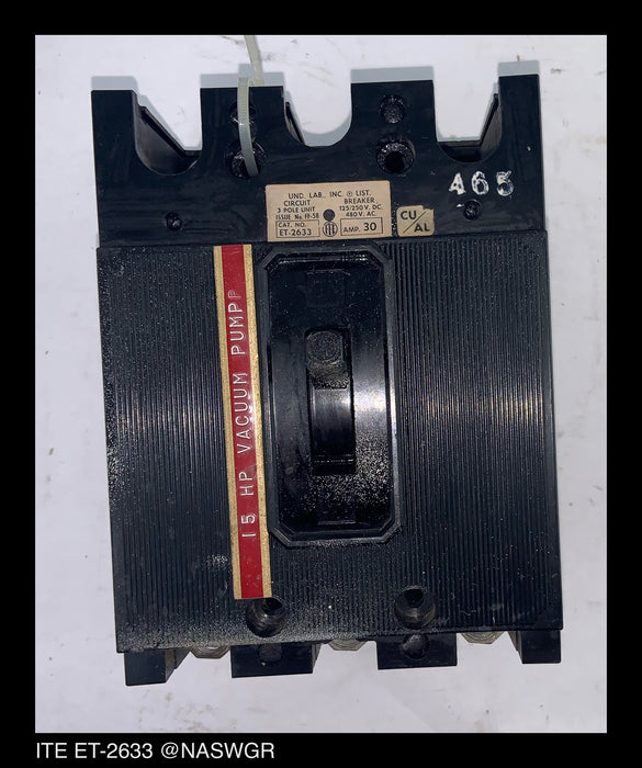 ITE ET-2633 Circuit Breaker 30 amp