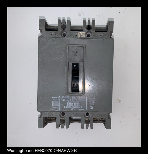 Westinghouse HFB2070 Molded Case Circuit Breaker