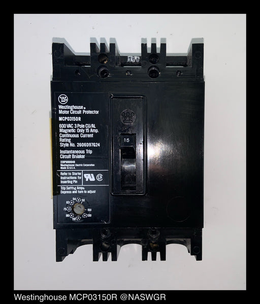 Westinghouse MCP03150R Molded Case Circuit Breaker