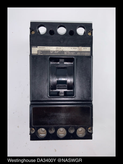 Westinghouse DA3400Y Circuit Breaker ~ 400 Amp