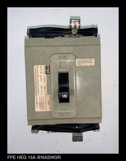 FPE HEG631015 Circuit Breaker ~ 15 Amp