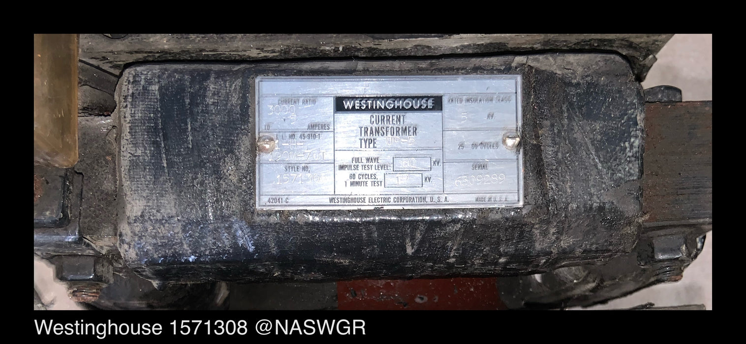Westinghouse 1571308 Current Transformer