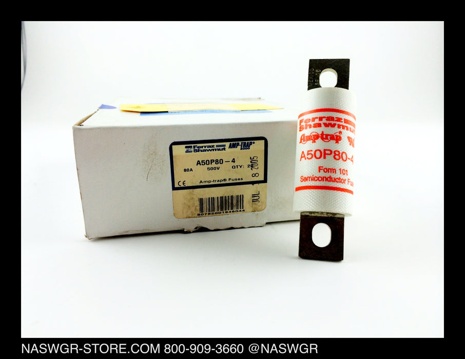 A50P80-4 ~ Ferraz Shawmut A50P80-4 Semiconductor Fuse ~ Unused Surplus