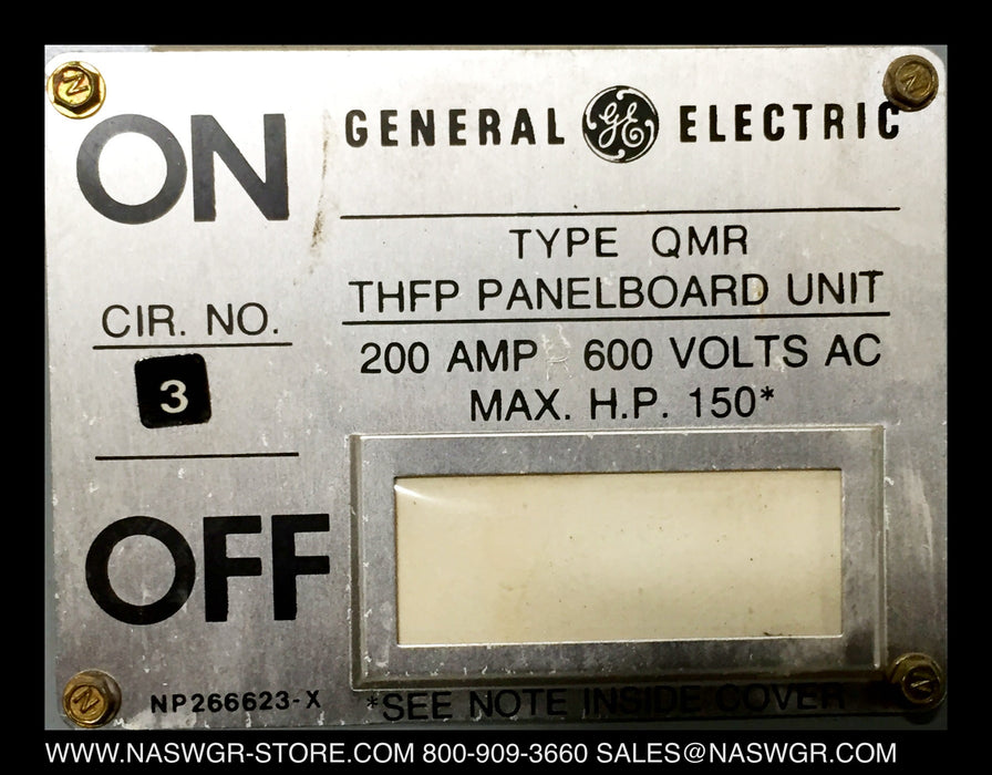 GE THFP364 Panelboard Switch