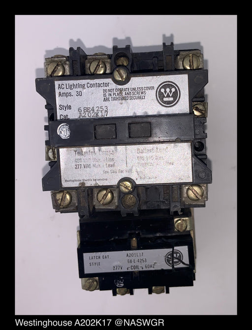 Westinghouse A202K17 AC Lighting Contactor