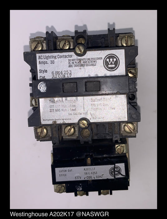 Westinghouse A202K17 AC Lighting Contactor