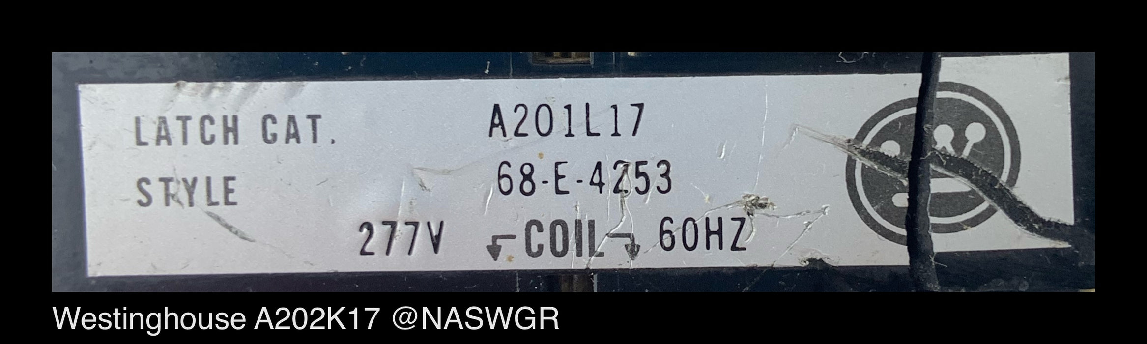 Westinghouse A202K17 AC Lighting Contactor