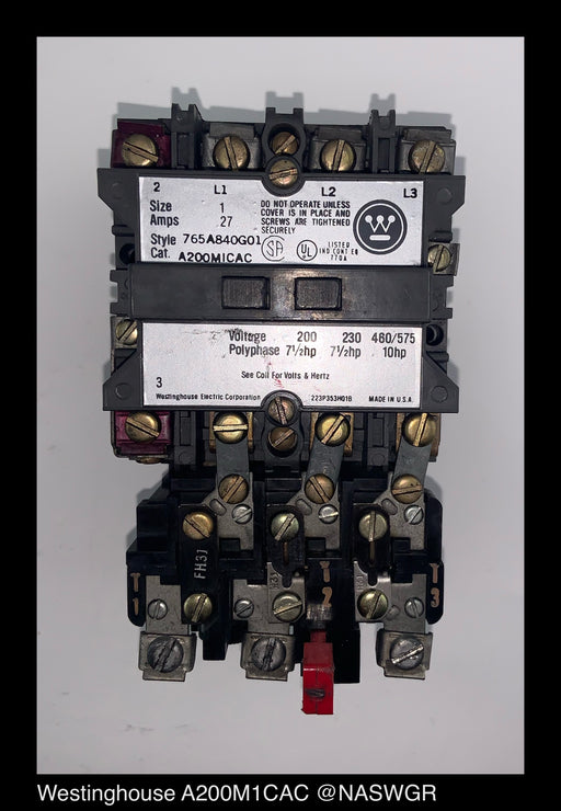 Westinghouse A200M1CAC Starter