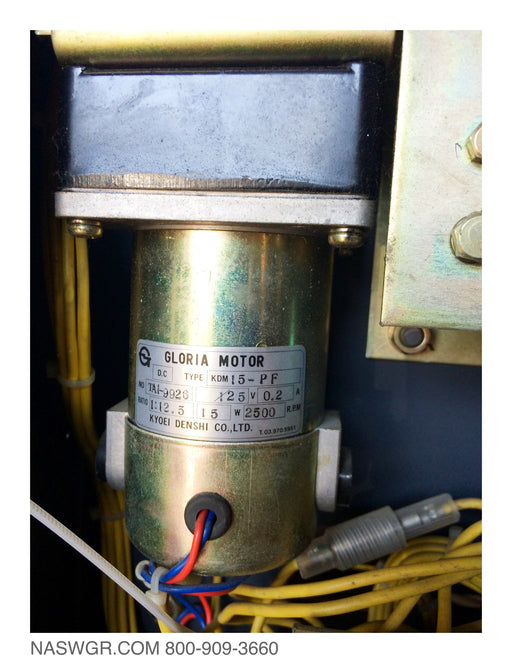 KDM15-PF , Gloria Motor KDM15-PF , 125vDC Motor for Toshiba V16S-MLD Circuit Breaker , V16SMLD Motor