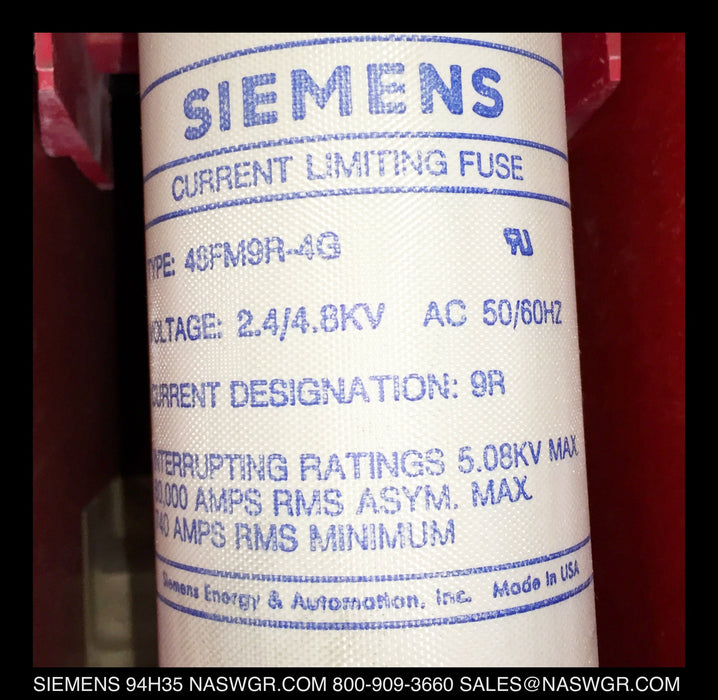 94H35 ~ Siemens 94H3532092A3T Vacuum Contactor 360A 5kV ~ 78-154-525-517