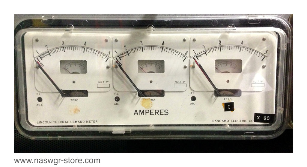 ADHF , Sangamo Electric ADHF Thermal Demand Meter , Type: ADHF , 50/60 Cy. , 5 Amps , Spec: 79004 , PN: ADHF