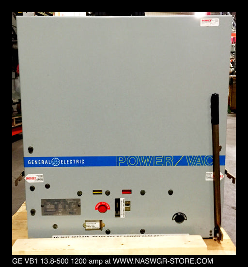 GE PowerVac VB1 13.8-500-1 Vacuum Circuit Breaker (E/O,D/O) - 1200 Amp