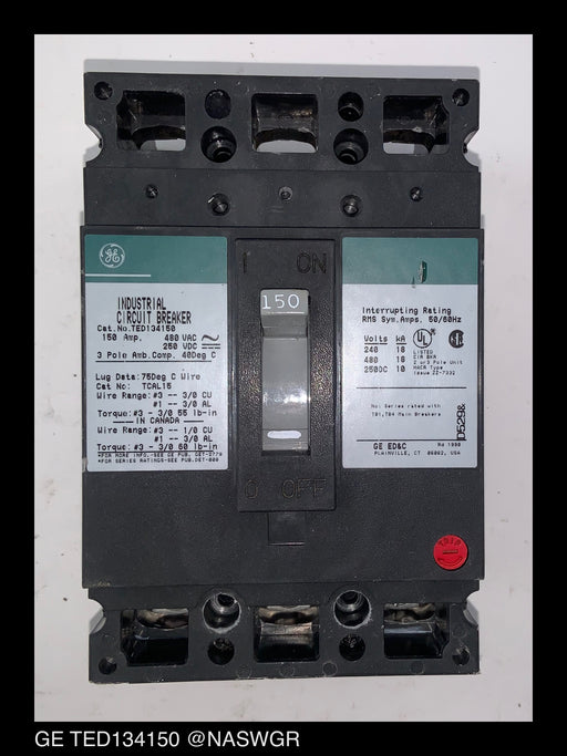 General Electric TED134150 Molded Case Circuit Breaker - 150 Amp