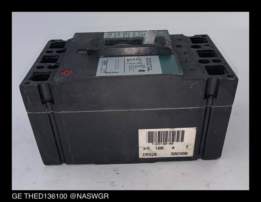 General Electric THED136100 Molded Case Circuit Breaker