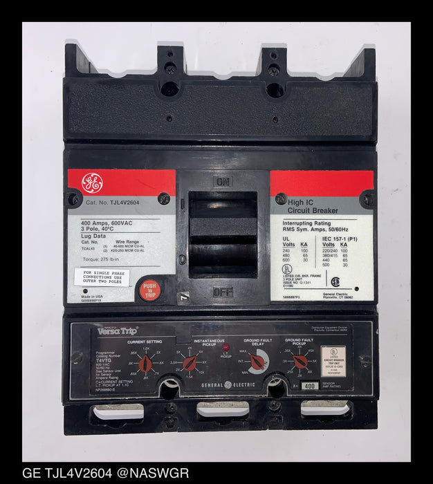 GE TJL4V2604 Molded Case Circuit Breaker - 400 Amp