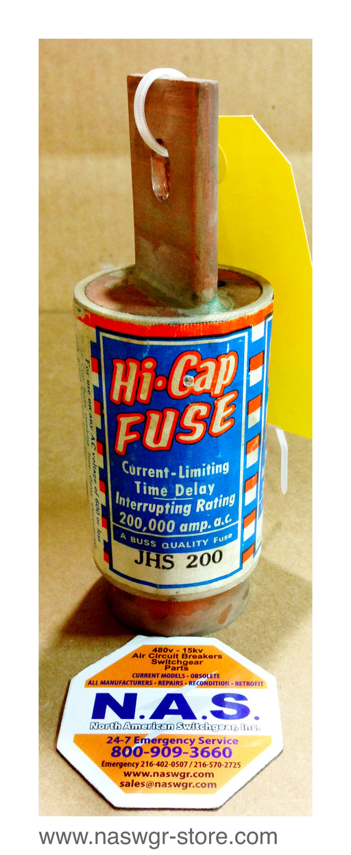 JHS200 , Bussmann JHS200 Hi- Cap Time Delay Fuse , 200 Amp , PN: JHS200