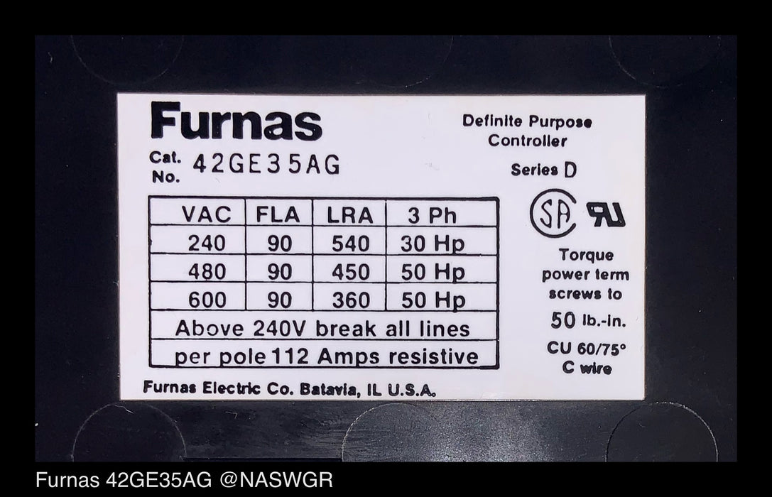 Furnas 42GE35AG Contactor