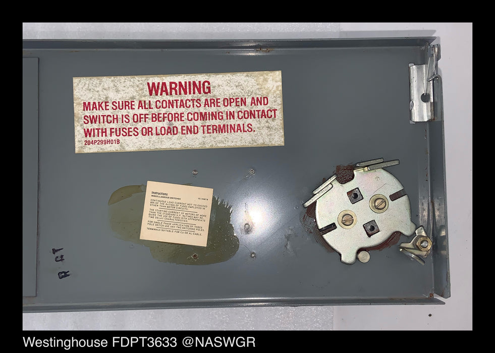 Westinghouse FDPT3633 Panel Board Switch