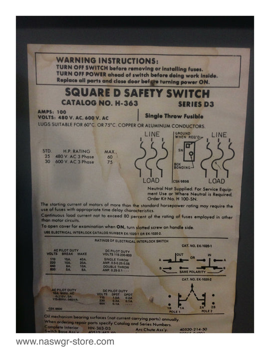 9T23B2672 , GE 9T23B2672 Dry Type QL Indoor Outdoor Transformer , QL/ WP with WP Kit , With Square D H-363 Safety Switch , 100 Amp 480VAC, 600VAC , Single Throw Fusible Switch