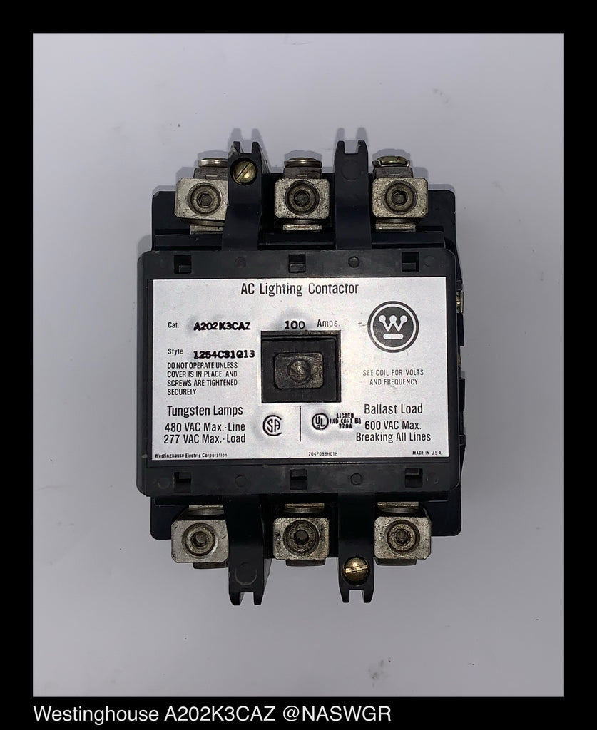 Westinghouse A202K3CAZ AC Lighting Contactor