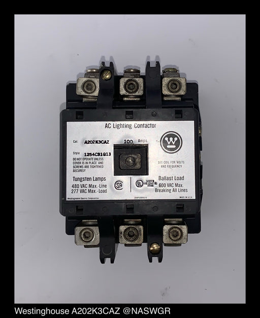 Westinghouse A202K3CAZ AC Lighting Contactor