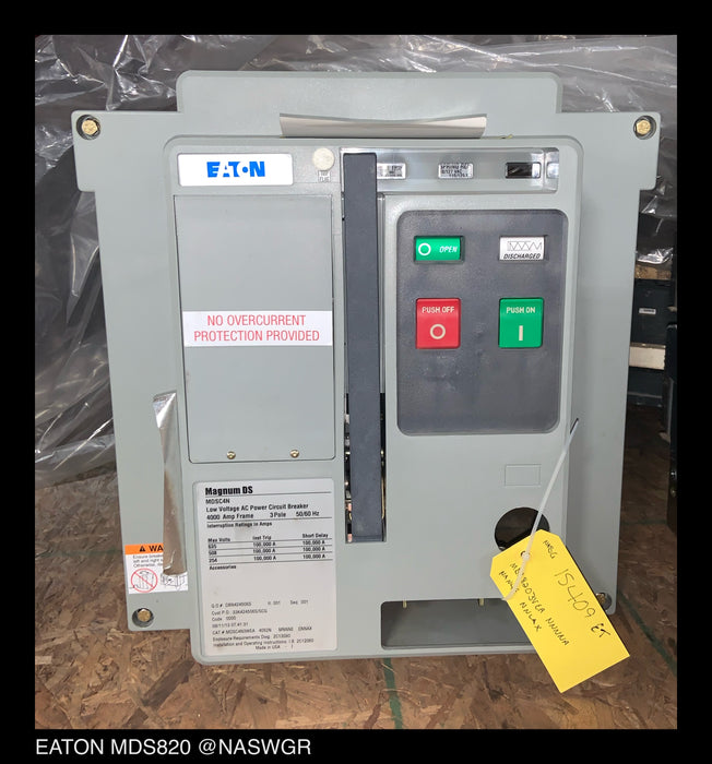 Eaton Magnum DS MDS820 Circuit Breaker (E/O,D/O) - 2000 Amp