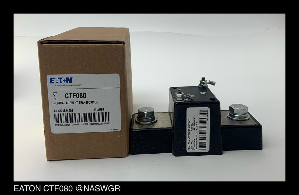 Eaton CTF080 Neutral Current Sensor ~ 80:0.06 Amp - Unused Surplus ...
