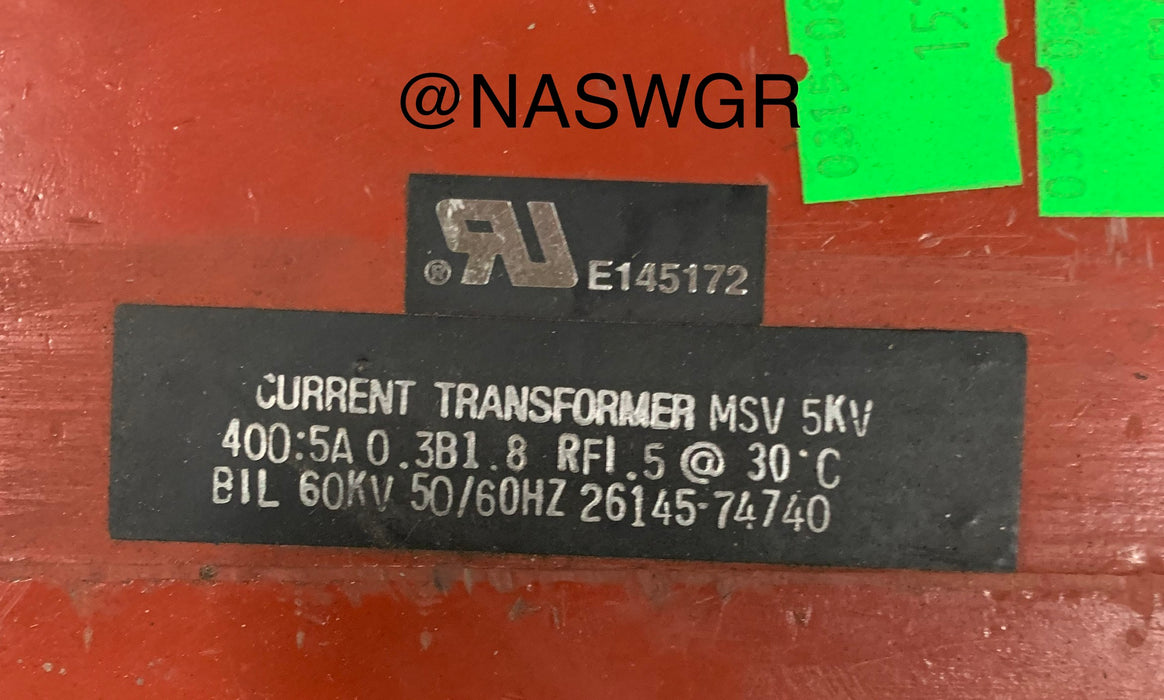 Instrument Transformer E145172 400:5 CT 5kV 26145-74740