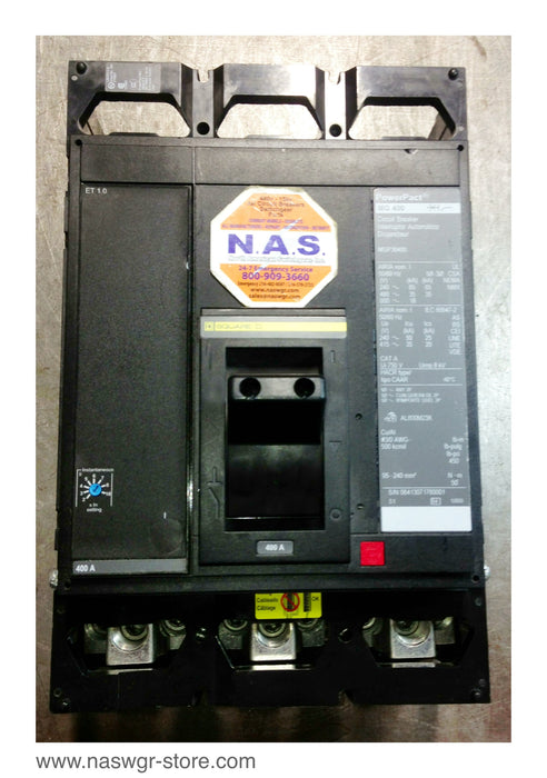 Square D PowerPact MGP36400 Circuit Breaker - 400 Amp