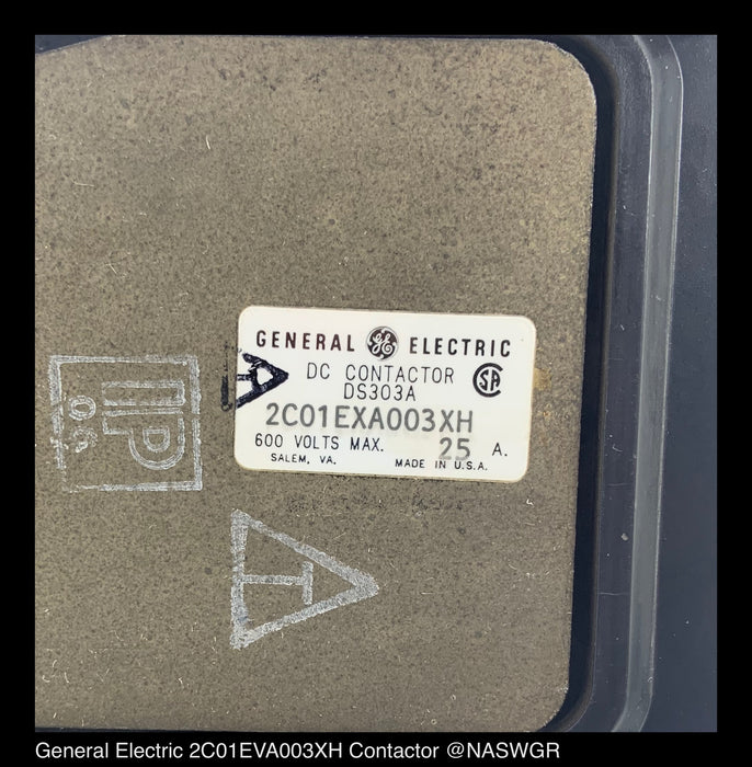 General Electric 2C01EVA003XH DC Contactor - 25 A