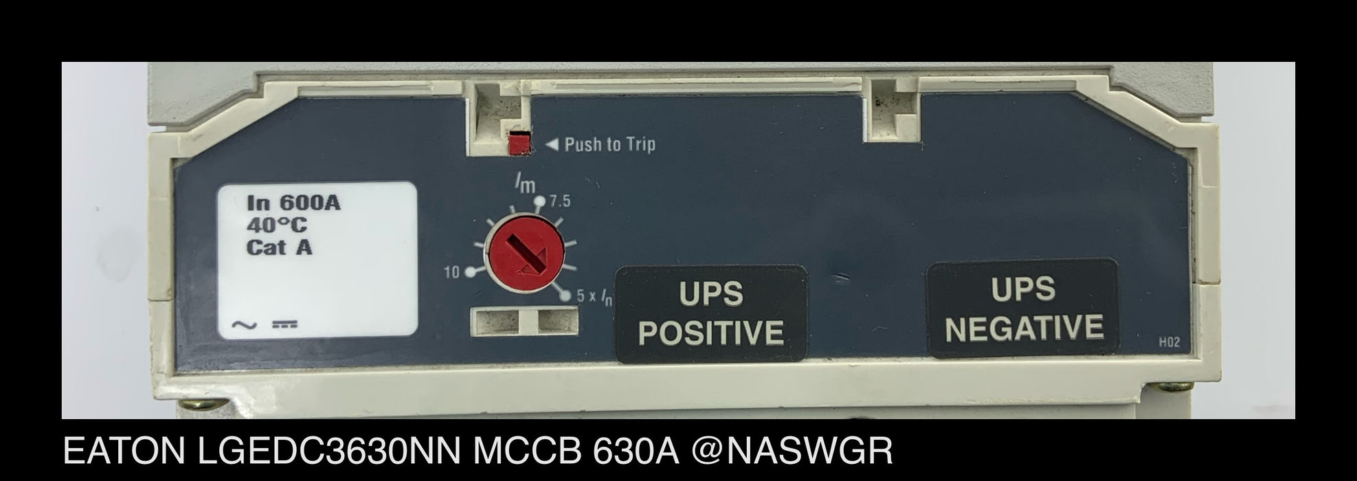 Eaton LGEDC3630NN Molded Case DC Circuit Breaker - 600 Amp