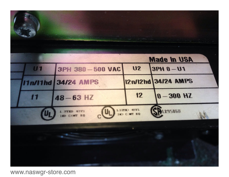 ABB ACS 600 FREQUENCY DRIVE ACS601-0006-4-S00B1200801 , Code: 3AUA489999N315 Minor Crack