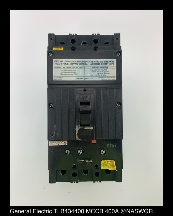 General Electric TLB434400 Molded Case Circuit Breaker ~ 400 Amp