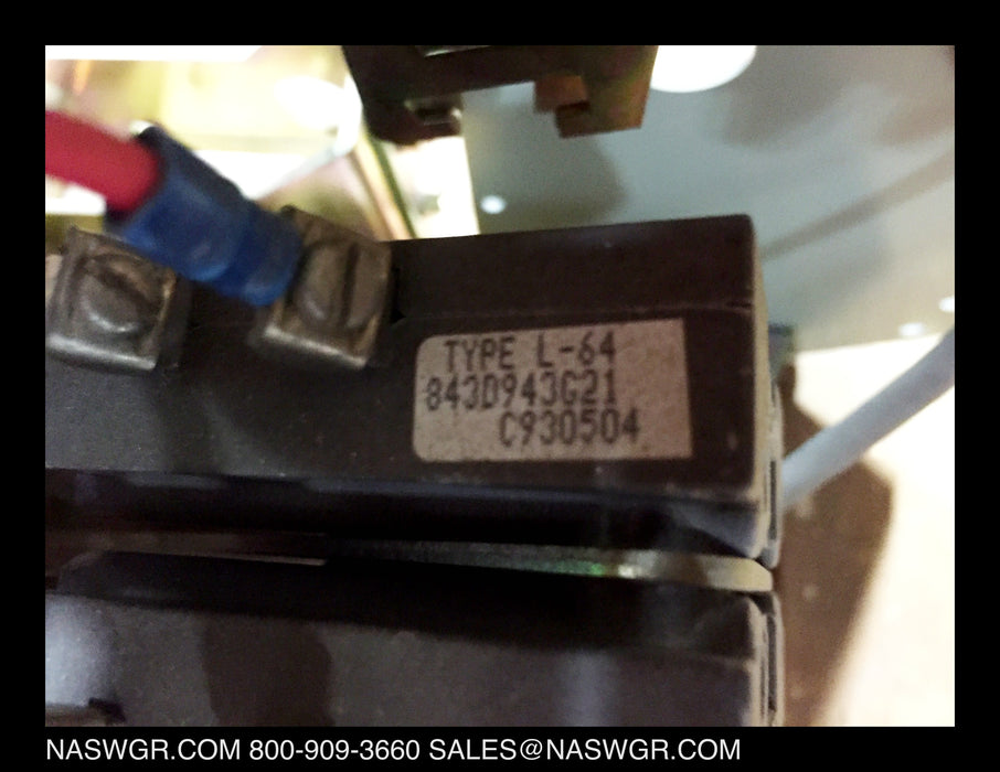 SJA50VW430 ~ Westinghouse SJA50VW430-A Vacuum Contactor 360 Amp ~ 2197A01G27