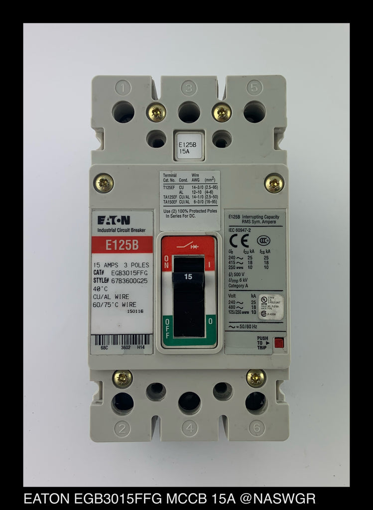 Eaton EGB3015FFG Molded Case Circuit Breaker - 15 Amp